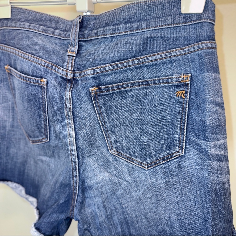 Madewell High-Rise Denim Cut Off/cuff Shorts Sz 27, 4” Inseam​ - Picture 9 of 12